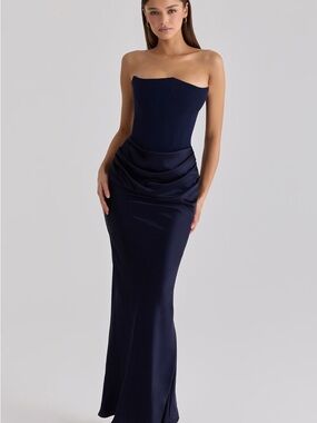 House of CB | Dresses | Joan Bluebell Lace Up Back Maxi Dress | Poshmark